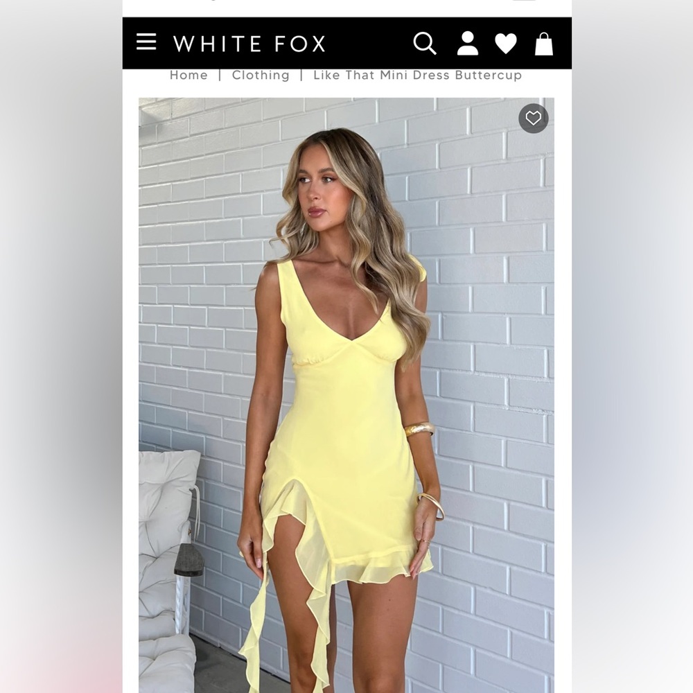 White Fox Like That Mini Dress